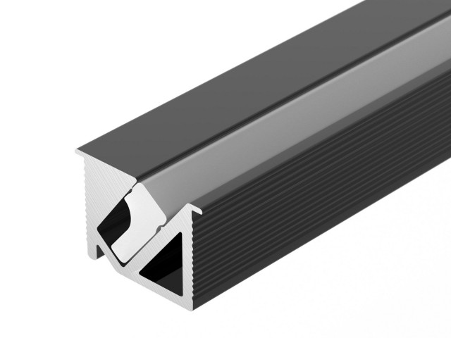 Профиль SL-BEVEL-H10-F14-2000 ANOD BLACK (Arlight, Алюминий) фото:3