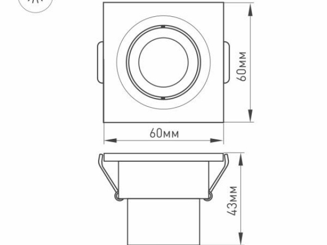 Светодиодный светильник LTM-S60x60WH 3W White 30deg (Arlight, IP40 Металл, 3 года) фото:9