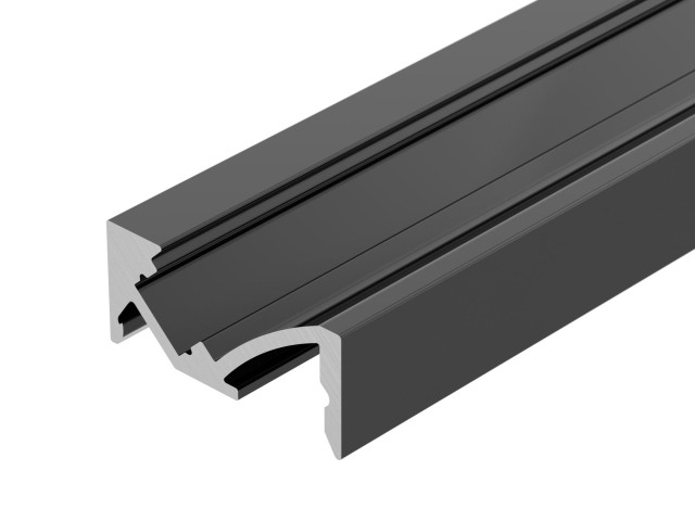 Профиль SL-BEVEL-W21-2000 ANOD BLACK (Arlight, Алюминий) фото:1