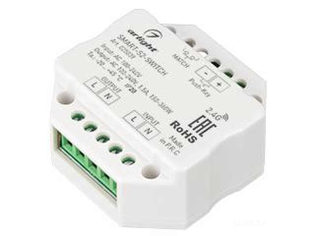 Контроллер-выключатель SMART-S2-SWITCH (230V, 1.5A, 2.4G) (Arlight, IP20 Пластик, 5 лет) фото:2