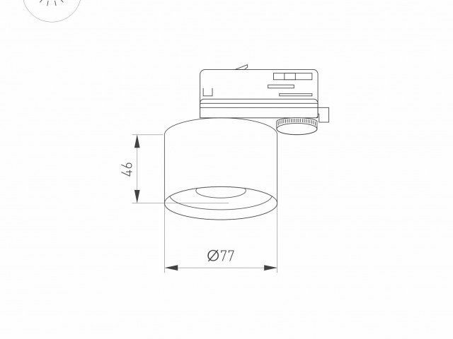 Корпус PLURIO-BASE-TRACK-4TR-R77 (BK, 1-2, 200mA) (Arlight, IP20 Металл, 3 года) фото:2