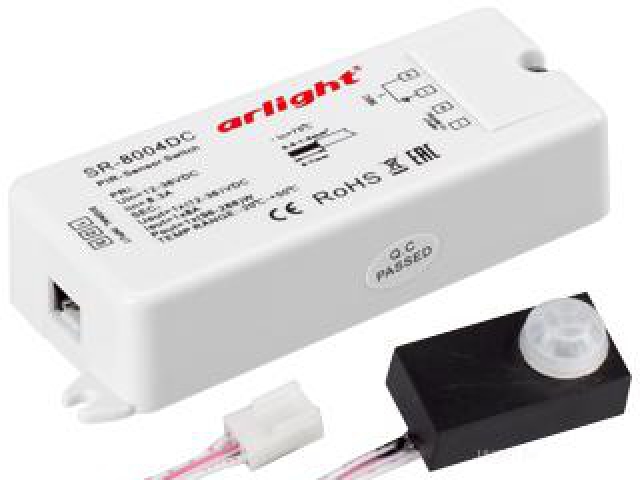 Датчик SR-8004-DC black (12-36V, 96-288W, PIR-Sensor) (Arlight, -) фото:2