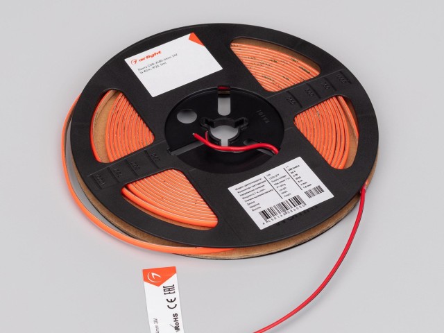 Лента COB-X480-4mm 24V Red (4 W/m, IP20, 5m) (Arlight, -) фото:3
