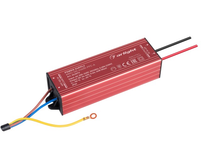 Блок питания ARPJ-SN-63600-PFC-A (36W, 34-63V, 600mA) (Arlight, IP65 Металл, 3 года) фото:2