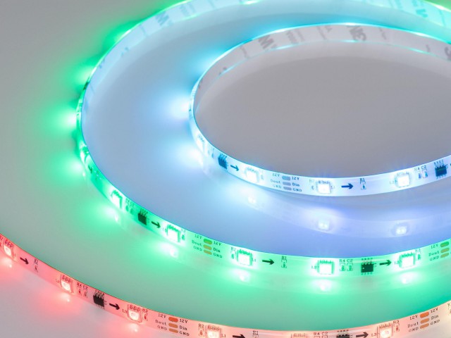 Лента герметичная SPI-SE-B30-10mm 12V RGB-PX3 (7.2W/m, IP65, 5060, 5m) (Arlight, бегущий огонь) фото:3