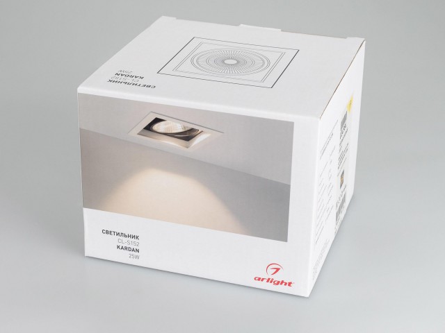 Светильник CL-KARDAN-S152x152-25W Warm3000 (WH-BK, 30 deg) (Arlight, IP20 Металл, 3 года) фото:18