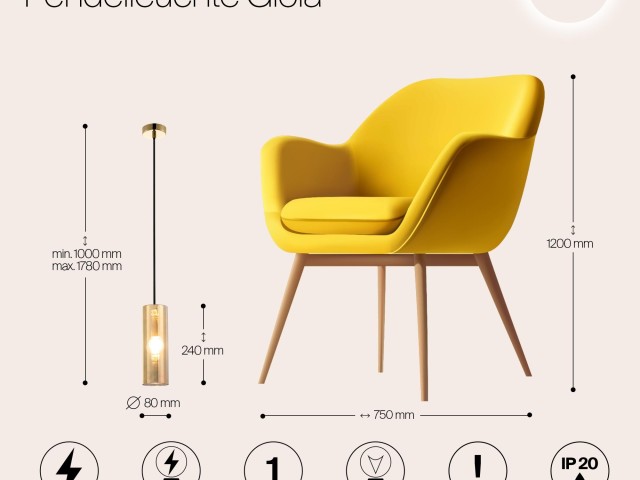 Подвесной светильник Maytoni P011PL-01G фото:5