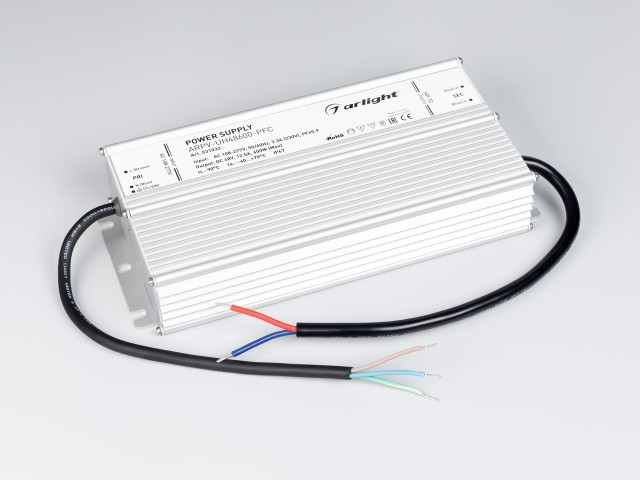 Блок питания ARPV-UH48600-PFC (48V, 12.5A, 600W) (Arlight, IP67 Металл, 7 лет) фото:3