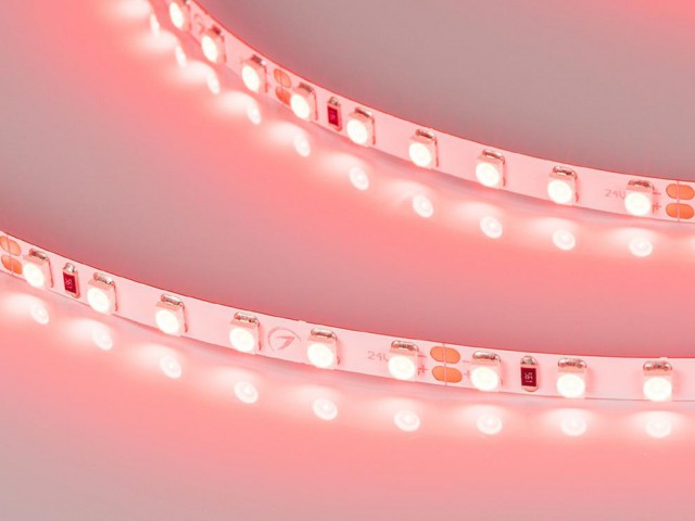 Лента RT-A120-5mm 24V Red (9.6 W/m, IP20, 2835, 5m) (Arlight, 9.6 Вт/м, IP20) фото:1