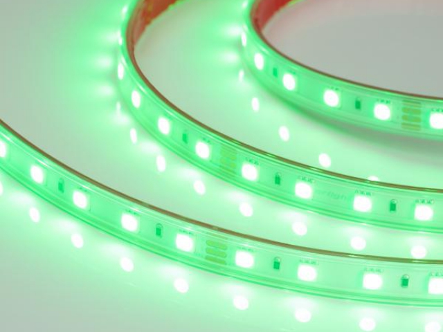 Лента RTW 2-5000P 24V RGB 2x (5060, 300 LED, LUX) (Arlight, 14.4 Вт/м, IP66) фото:7
