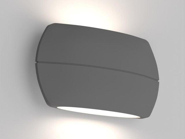 Светильник SP-WALL-VASE-S200x110-2x6W Day4000 (GR, 120 deg, 230V) (Arlight, IP54 Металл, 3 года) фото:1