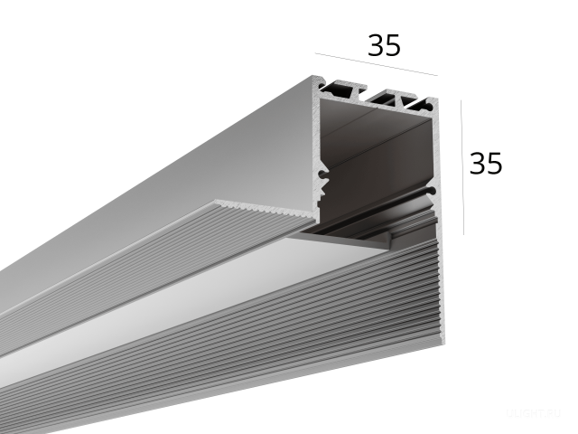 Профиль для лед ленты HOKASU S35 edgeless-w Фото:3