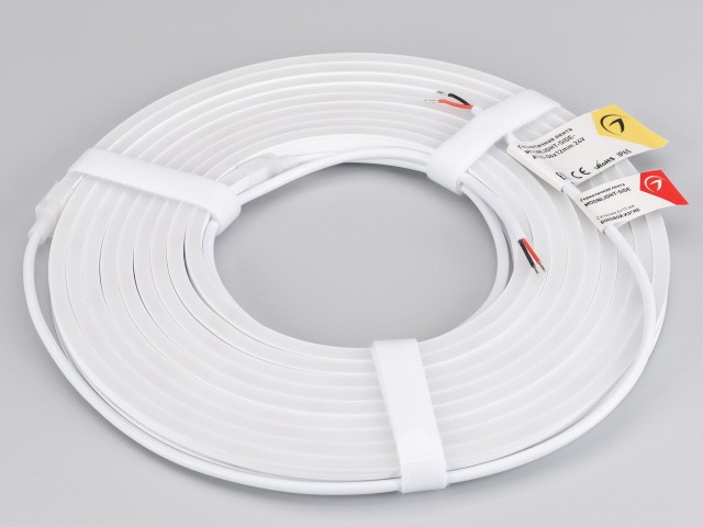 Лента герметичная MOONLIGHT-SIDE-A120-06x12mm 24V Day4000 (9.6 W/m, IP65, 5m, wire x2) (Arlight, Вывод прямой, 3 года) фото:3