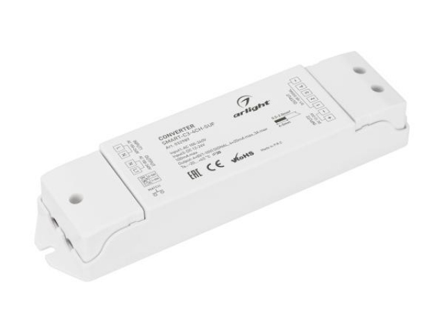 Конвертер SMART-C3-4CH-SUF (12-24V, RF-0/1-10V, 2.4G) (Arlight, IP20 Пластик, 5 лет) фото:3