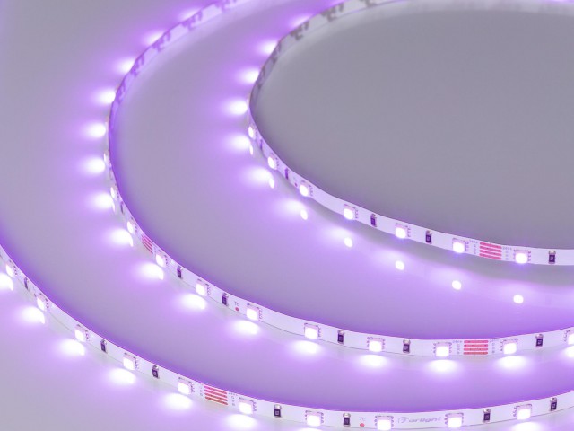 Лента RT-G60-5mm 24V RGB (6.6 W/m, IP20, 3838, 5m) (Arlight, узкая) фото:10
