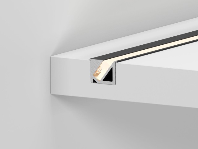 Профиль SL-BEVEL-H10-F14-2000 ANOD BLACK (Arlight, Алюминий) фото:1
