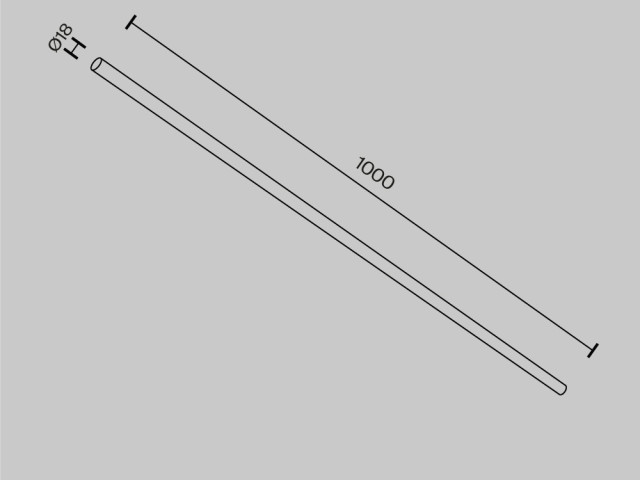 Комплектующие для систем освещения с токоведущими элементами Technical CA001-L1000-B фото:1