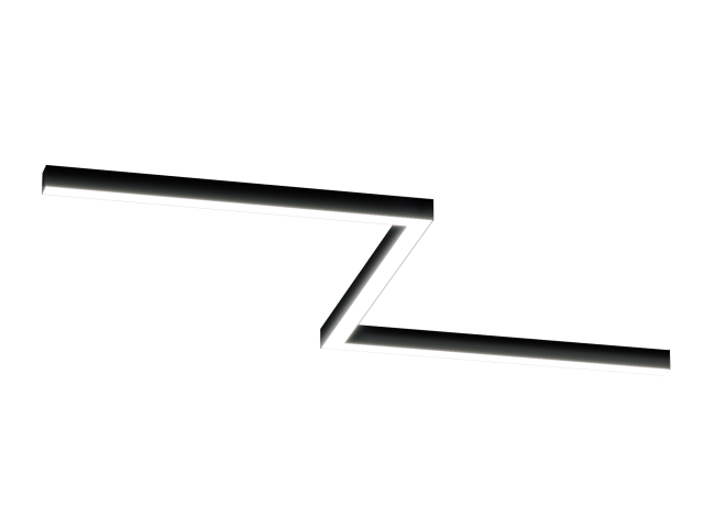 Светильник HOKASU Z 35/40 (RAL9005/3x840mm-90/LT70 — 4K/54W) фото:1