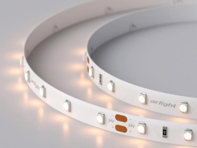 Лента RT 2-5000 24V Warm2700 (3528, 300 LED, LUX) (Arlight, 4.8 Вт/м, IP20) фото:9