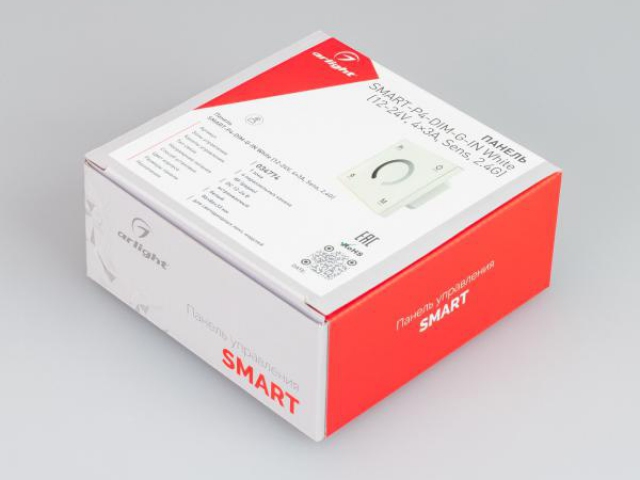 Панель SMART-P4-DIM-G-IN White (12-24V, 4x3A, Sens, 2.4G) (Arlight, IP20 Пластик, 5 лет) фото:9