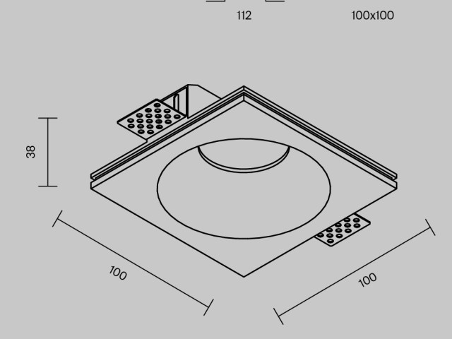 Встраиваемый светильник Technical DL129-GU10-01-W фото:2