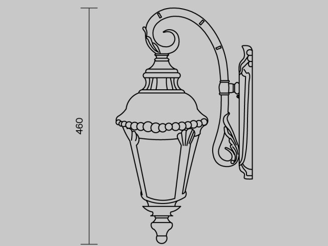 Уличный настенный светильник Outdoor O029WL-01BZ фото:3