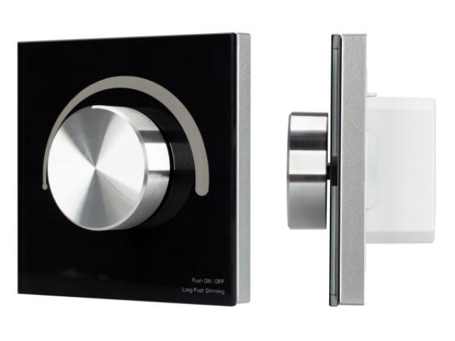 Панель SMART-P37-DIM-IN Black (230V, 1.2A, TRIAC, Rotary, 2.4G) (Arlight, IP20 Пластик, 5 лет) фото:11