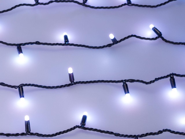 Светодиодная гирлянда ARD-STRING-CLASSIC-10000-BLACK-100LED-MILK-LIVE RGB-DMX (24V, 10W) (Ardecoled, IP65) фото:2