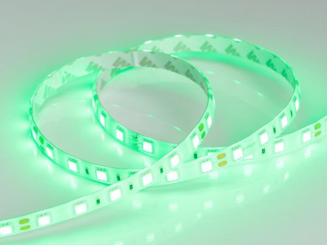 Лента RTW 2-5000SE 24V Green 2x (5060, 300 LED, LUX) (Arlight, 14.4 Вт/м, IP65) фото:3