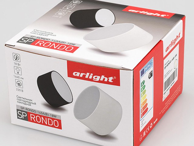 Светильник SP-RONDO-140A-18W Day White (Arlight, IP40 Металл, 3 года) фото:9