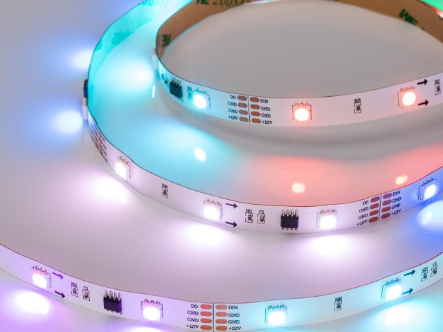 Лента SPI-5000-AM 12V RGB (5060, 150 LED x3, 1804) (Arlight, Открытый, IP20) фото:7