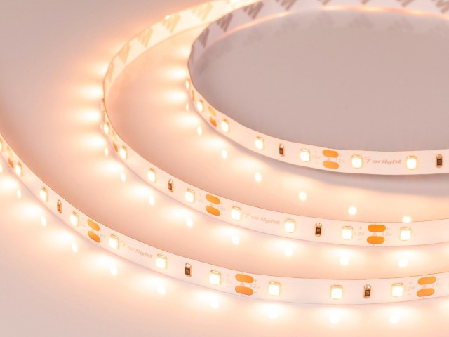 Лента RT-A60-8mm 12V Warm2400 (4.8 W/m, IP20, 2835, 5m) (Arlight, 4.8 Вт/м, IP20) фото:4