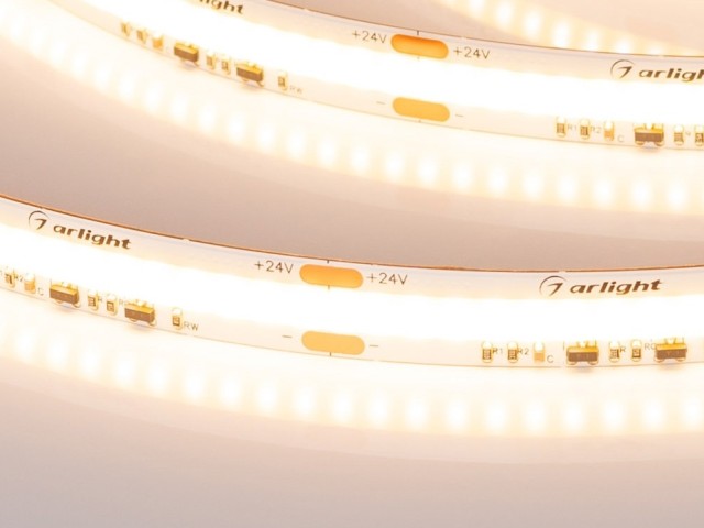 Лента COB-X560-10mm 24V Dim-To-Warm (14 W/m, IP20, 5m) (Arlight, Dim-To-Warm) фото:2