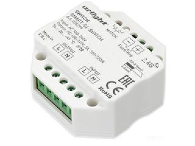 Контроллер-выключатель SMART-S1-SWITCH (230V, 3A, 2.4G) (Arlight, IP20 Пластик, 5 лет) фото:4