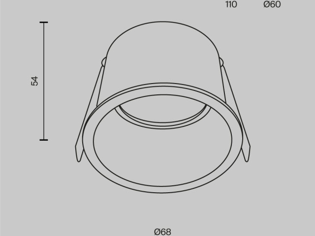 Встраиваемый светильник Technical DL049-01B фото:2