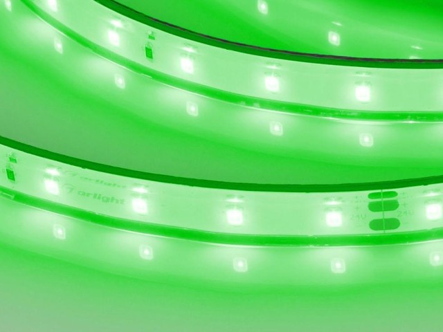 Лента герметичная RTW-PFS-A60-11mm 24V Green (4.8 W/m, IP68, 2835, 5m) (Arlight, -) фото:5
