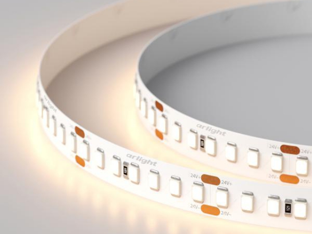 Лента RT 2-5000 24V Warm3000 3x (2835, 840 LED, LUX) (Arlight, 17 Вт/м, IP20) фото:7