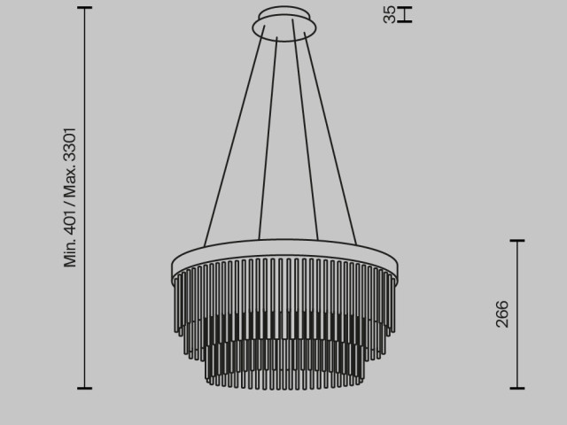 Подвесной светильник Maytoni MOD486PL-L38BSK фото:2