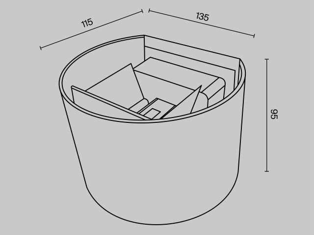 Архитектурная подсветка Outdoor O573WL-L6GR фото:1