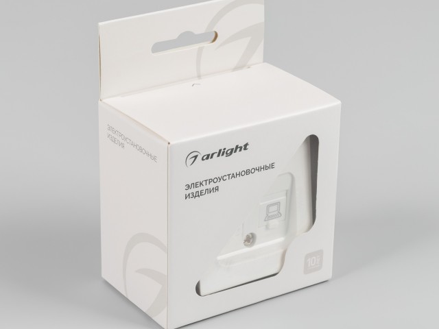 Механизм компьютерной розетки двойной SCT-MPC2-PL-WH-V (RJ-45, CAT6) (Arlight, -) фото:4