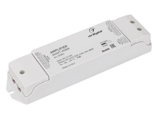 Усилитель SMART-RGBW (12-24V, 4x5A) (Arlight, IP20 Пластик, 5 лет) фото:2