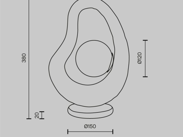Настольный светильник Maytoni MOD380TL-01W фото:7