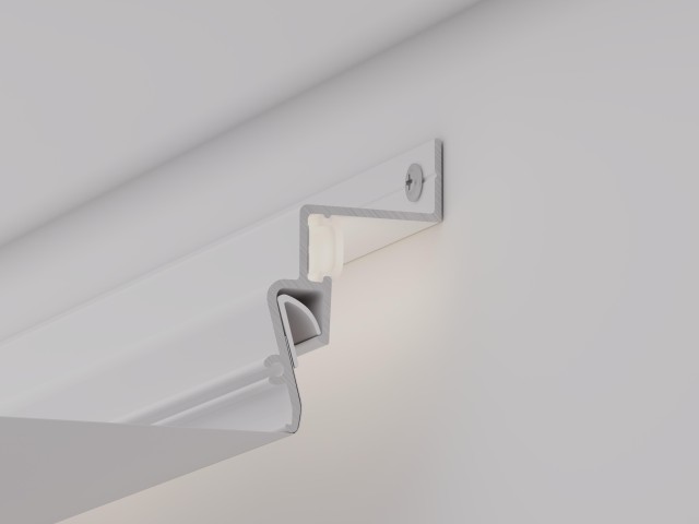 Профиль STRETCH-SHADOW-2000 WHITE (A2-CONTOUR-PRO) (Arlight, Алюминий) фото:5