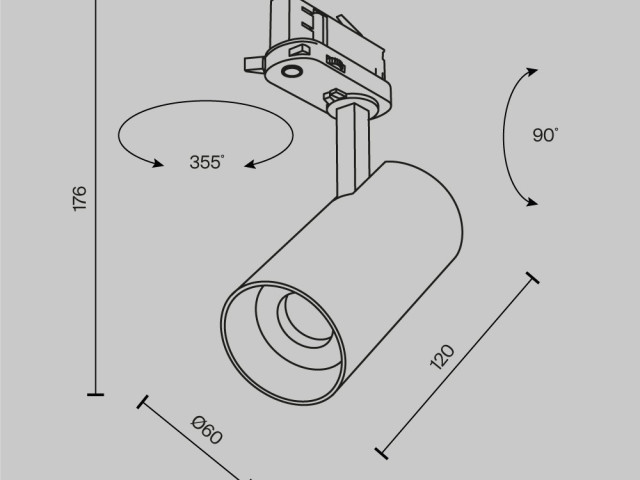 Трековый светильник Technical TR197-3-12WCCT-M-W фото:11