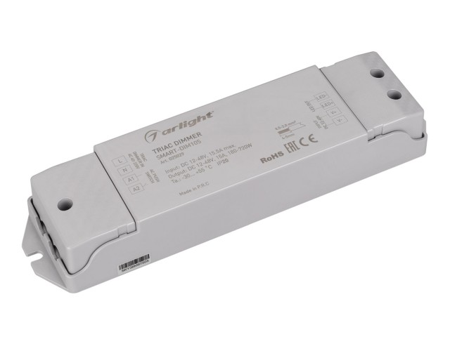 Диммер SMART-DIM105 (12-48V, 15A, TRIAC) (Arlight, IP20 Пластик, 5 лет) фото:2