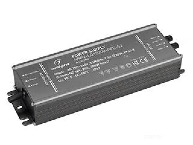 Блок питания ARPV-LG12300-PFC-S2 (12V, 25.0A, 300W) (Arlight, IP67 Металл, 5 лет) фото:7