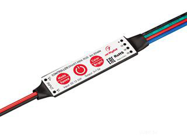 Контроллер SMART-MINI-RGB (12-24V, 3x1.5A) (Arlight, IP20 Пластик, 5 лет) фото:2