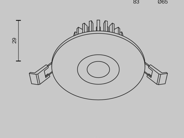 Встраиваемый светильник Technical DL038-2-L7W фото:2