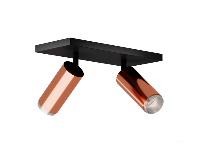 Накладной светильник HOKASU Tube DUO Zoom (55-120/copper – 20w/4090/12-50deg) фото:1