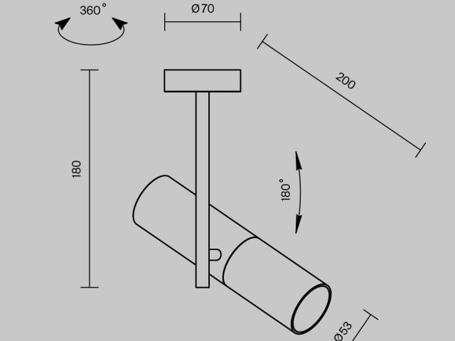 Потолочный светильник Technical C020CL-01W фото:16